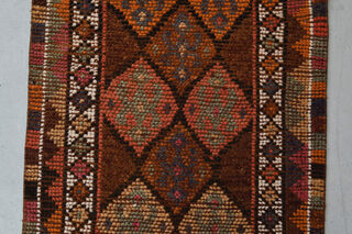 Vintage Handmade Anatolian Runner Rug - Thumbnail
