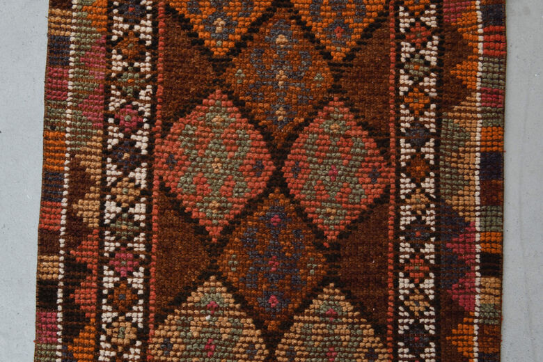 Vintage Handmade Anatolian Runner Rug