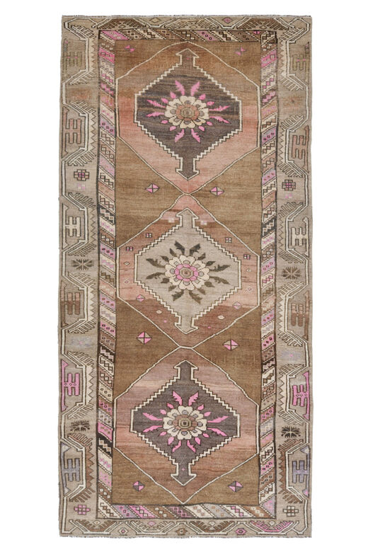 Brown Wide Runner Rug