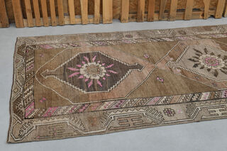 Brown Wide Runner Rug - Thumbnail