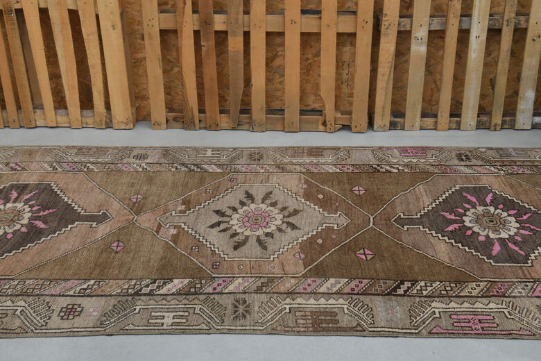 Brown Wide Runner Rug