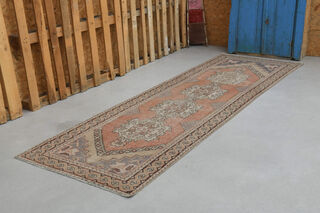 Oriental Vintage Runner Rug - Thumbnail