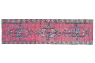 Handmade Vintage Runner Rug - Thumbnail