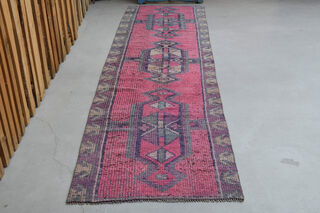 Handmade Vintage Runner Rug - Thumbnail