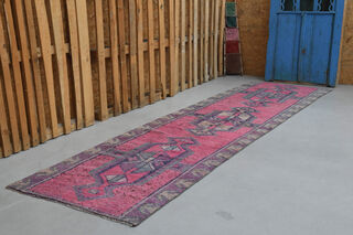 Handmade Vintage Runner Rug - Thumbnail