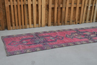 Handmade Vintage Runner Rug - Thumbnail