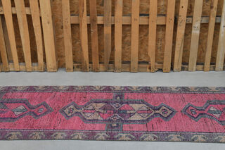 Handmade Vintage Runner Rug - Thumbnail