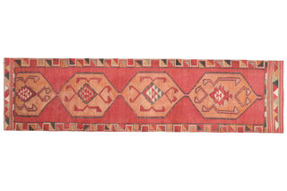 Turkish Vintage Runner Rug - Thumbnail