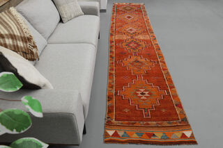 Handwoven Vintage Runner Rug - Thumbnail