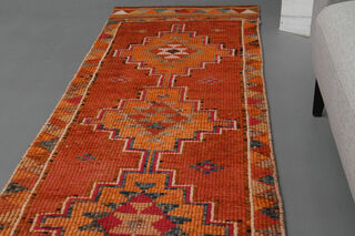 Handwoven Vintage Runner Rug - Thumbnail