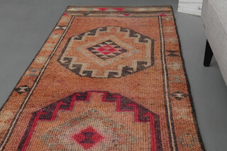 Turkish Vintage Runner Rug - Thumbnail