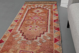 Authentic Vintage Anatolian Runner Rug - Thumbnail