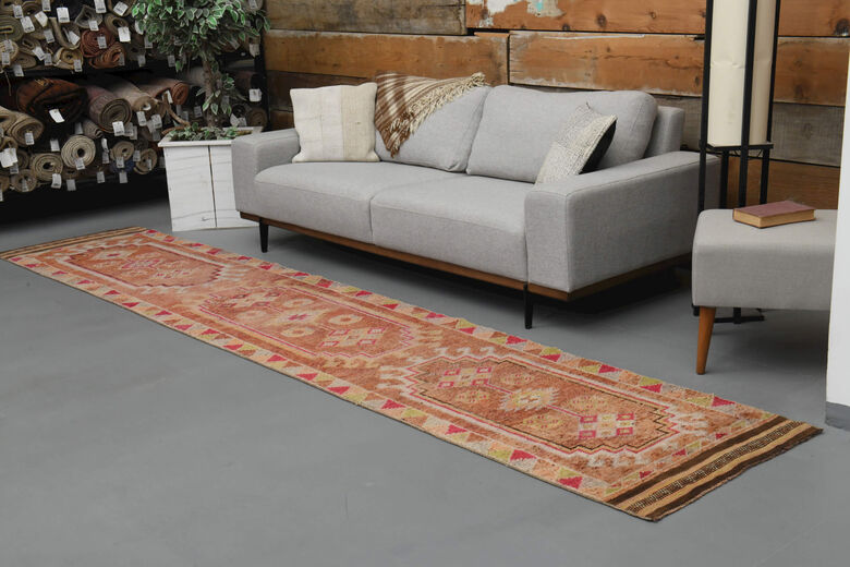 Authentic Vintage Anatolian Runner Rug