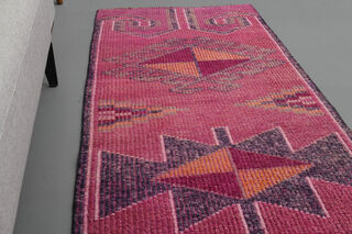 Turkish Vintage Runner Rug - Thumbnail