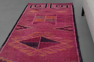 Turkish Vintage Runner Rug - Thumbnail