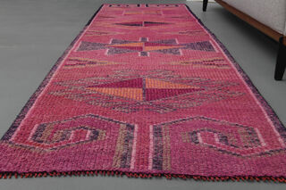 Turkish Vintage Runner Rug - Thumbnail