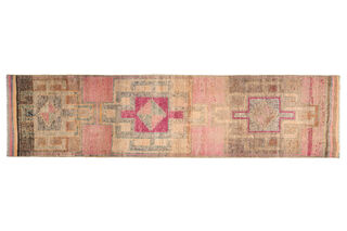 Turkish Vintage Runner Rug - Thumbnail