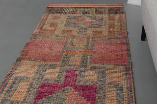 Turkish Vintage Runner Rug - Thumbnail