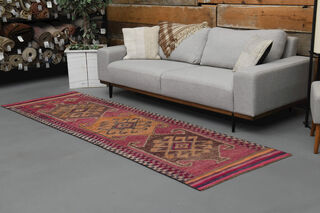 Hand-Knotted Vintage Runner Rug - Thumbnail