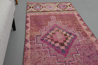 Turkish Vintage Runner Rug - Thumbnail