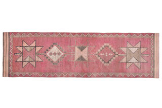 Vintage Pink Runner Rug - Thumbnail