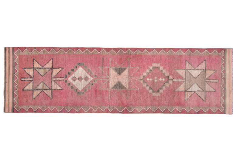 Vintage Pink Runner Rug