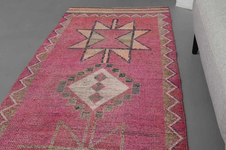 Vintage Pink Runner Rug