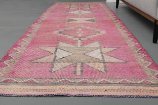 Vintage Pink Runner Rug - Thumbnail