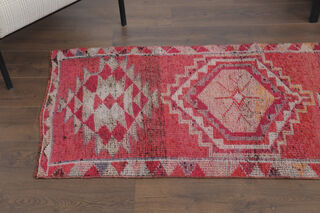 Turkish Vintage Runner Rug - Thumbnail