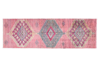 Turkish Vintage Runner Rug - Thumbnail