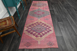 Turkish Vintage Runner Rug - Thumbnail