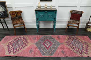 Turkish Vintage Runner Rug - Thumbnail