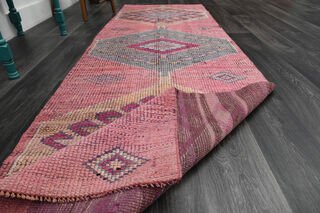 Turkish Vintage Runner Rug - Thumbnail