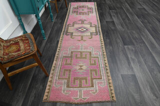 Turkish Vintage Runner Rug - Thumbnail