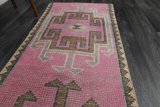 Turkish Vintage Runner Rug - Thumbnail