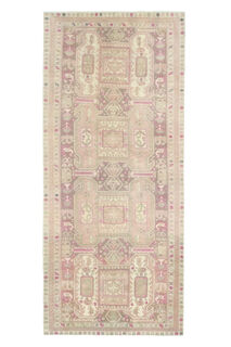 Turkish Vintage Runner Rug - Thumbnail