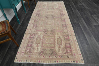 Turkish Vintage Runner Rug - Thumbnail