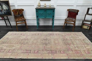 Turkish Vintage Runner Rug - Thumbnail