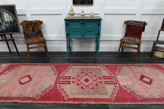 Turkish Vintage Runner Rug - Thumbnail