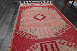 Turkish Vintage Runner Rug - Thumbnail