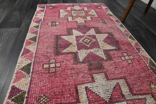 Turkish Vintage Runner Rug - Thumbnail