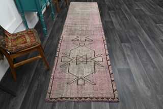 Antique Pink Runner Rug - Thumbnail