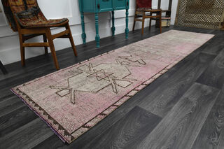 Antique Pink Runner Rug - Thumbnail