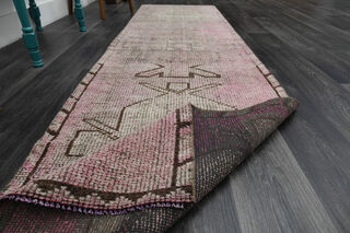 Antique Pink Runner Rug - Thumbnail