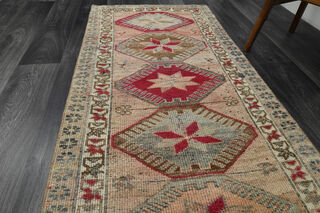 Hand-Knotted Vintage Runner Rug - Thumbnail