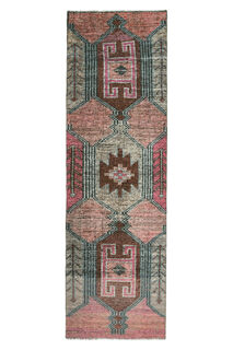 Turkish Handwoven Runner Rug - Thumbnail