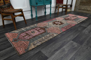 Turkish Handwoven Runner Rug - Thumbnail