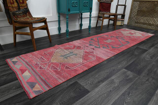 Turkish Vintage Runner Rug - Thumbnail