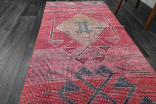 Turkish Vintage Runner Rug - Thumbnail