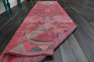 Turkish Vintage Runner Rug - Thumbnail